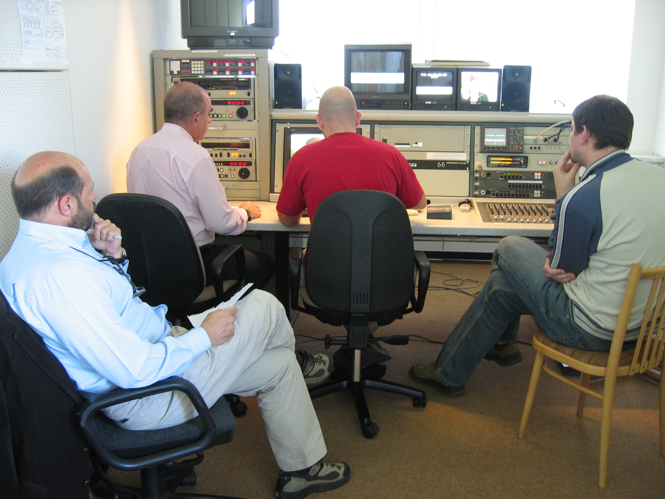 Praga, 2004. Editando