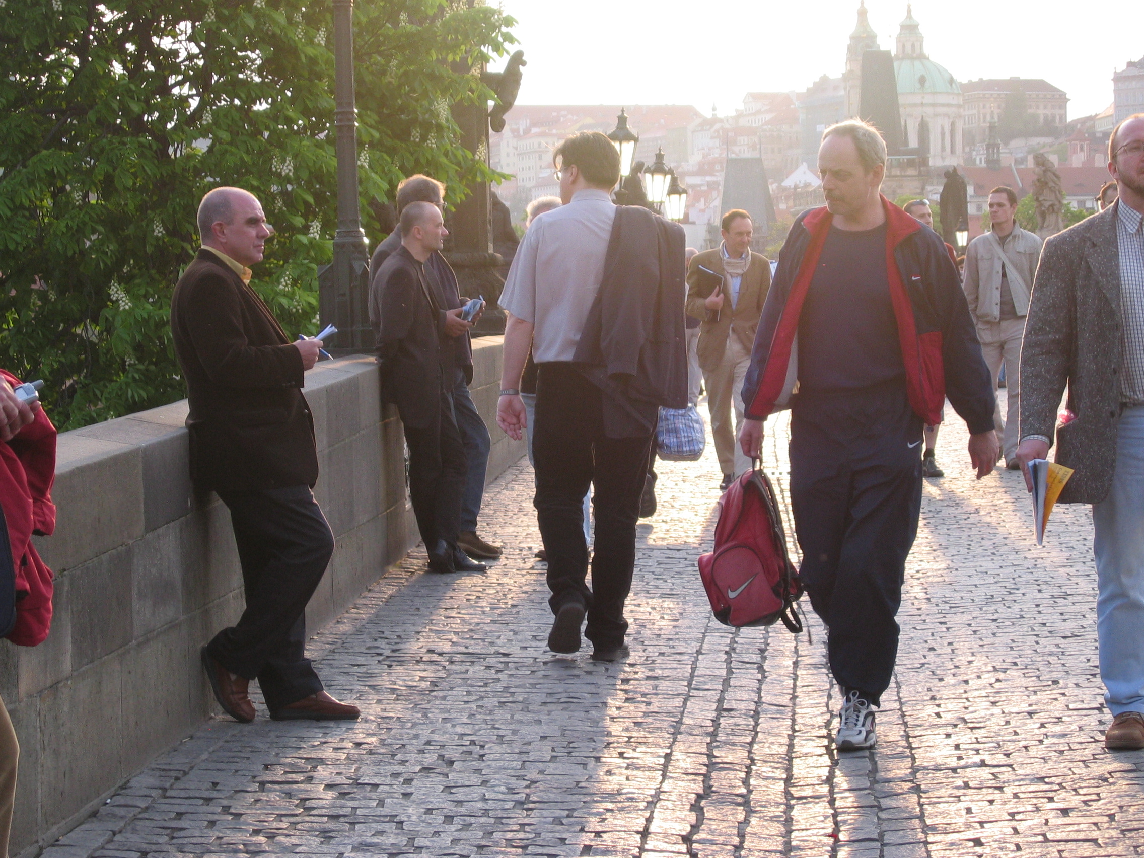 Praga, 2004. Escribiendo