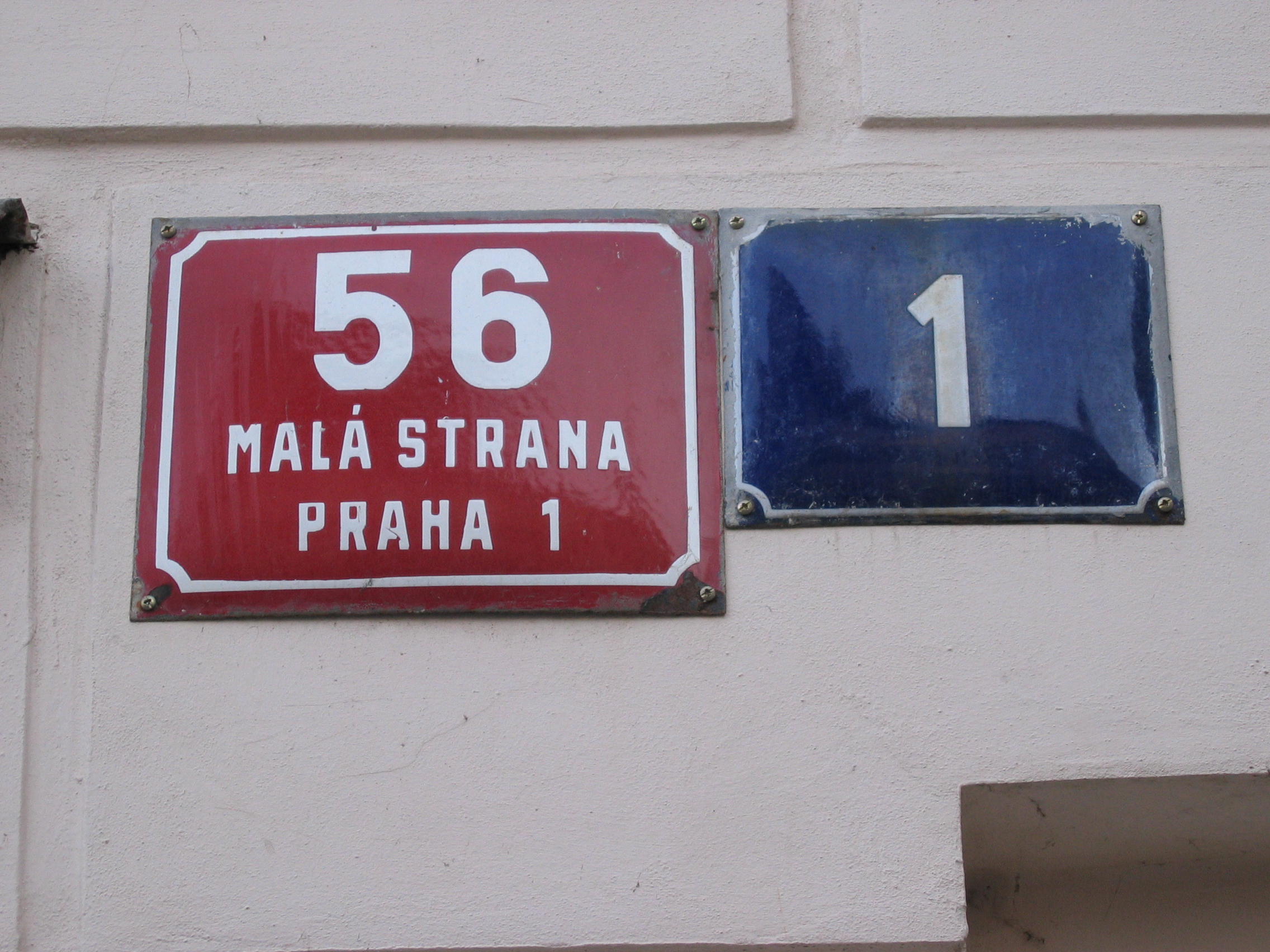 Praga, 2004. Numeración