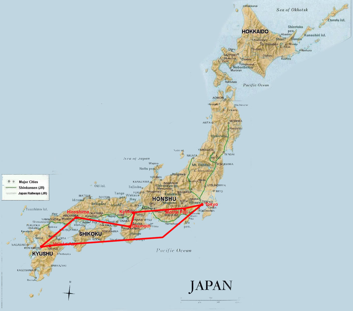 Mapa de Japón