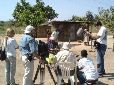 Mozambique, 2003. En pleno rodaje