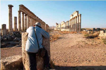 Siria, 2010. Rodando en Apamea