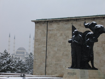 Turquía, 2004. Ankara, nevada